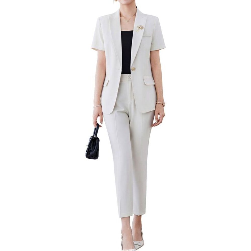 Olivia Taylor Womens 2Pc Jacket & Pant Set